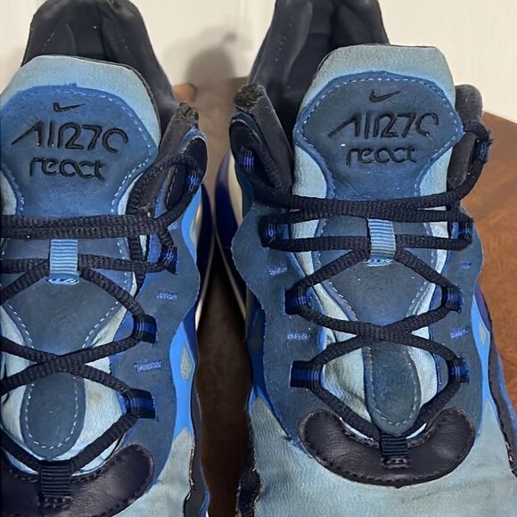 🔥🔥 NIKE AIR 270 REACT Running Training Shoes Blue - Men Sz 11 - Good Condition - Picture 6 of 12